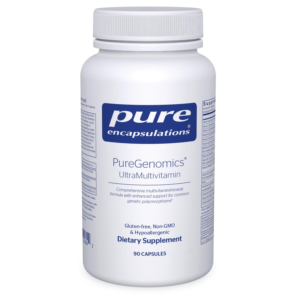 Pure Encapsulations PureGenomics UltraMultivitamin ← Soporte para los polimorfismos genéricos comunes TEN 90 Capsules