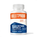 Cerebro impermeable Octane Softgels, 60 Cuenta, Puro C8 MCT Oil for Sustained Ennergy