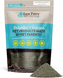 Polvos crudos Orgánica Kelp Powder para perros y gatos (16 onzas) - Soporta Tiroides, Digestivo &amp; Immune Health - Seca Sea Kelp para perros - Seaweed Powder Suplemento
