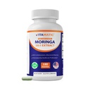 Vitamatic Moringa capsules 10,000 mg Equivalente por Serving (a partir de 50:1 Extracto 200 mg) - 180 cápsulas - Pura Moringa Oleifera Leaf Powder Suplemento - Superalimentos Verdes - Non-GMO, Made in The USA