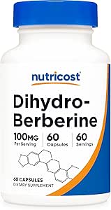 Nutricost Dihydroberine Capsules (100mg, 60 capsules) - Más Metabolito Biodisponible de Berberina