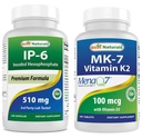 Mejores Naturales IP-6 510 mg " Vitamina K2 (MK7) con D3