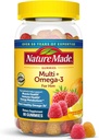 Mangas multivitamínicas hechas con Omega-3, Manteca de maní multivitamínico para soporte nutricional diario, 80 vitaminas y minerales de Gummy, 40 días de suministro