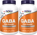 AHORA Suplementos, GABA (Acido gamma-aminobutírico) Polvo, soporte neurotransmisor*, 6 onzas (Pack of 2)