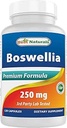 Best Naturals Boswellia Serrata Joint Health 250 mg 120 Capsules - Estándarizado a 65% Boswellic Acid (120 Conde (Pack of 1))