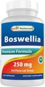 Best Naturals Boswellia Serrata Joint Health 250 mg 120 Capsules - Standardized to 65% Boswellic Acid (120 Count (Pack of 1))