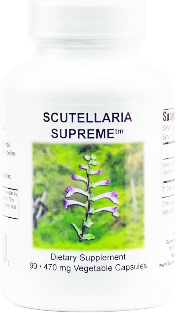 Supreme Nutrition Scutellaria Supreme, 90 Pure Chinese Skullcap Root Vegetarian Capsules