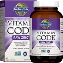 Jardín de la vida Código de vitaminas Raw One Hombre Multivitamina con suplementos de zinc para la salud de la inmune y la piel, 30 cápsulas