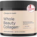 Diseños para el colágeno de belleza integral de la salud - Peptides colágeno, Polvo de silica " Biotina para soportar la piel del cabello y las uñas - Soporte Peluquería Fuerza " Fullness (30 Servimientos)