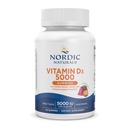 Naturales nórdicos Vitamina D3 5000 Gummies, Fruta de Pasión - 30 Gummies - Soporte para Huesos Saludables, Mood, &amp; Sistema Inmunitario - Vegetariano - No GMO - 30 Servimientos