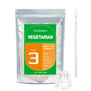 wananfu Tamaño 3 Empty Capsules Vegetariano (100 Conde) Agrupo con 2 cucharas de laboratorio, Limpiar las cápsulas de la píldora Fillable Tamaño 3 para hacer sus propios suplementos
