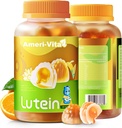 Lutein gratis 5mg Gummies for Eyes Health: con 1mg Zeaxanthin, Lutein Suplementos Vitaminas Oculares Gamías llenas Suplemento Lutein para Visión y Protección Azul de la Luz,Orange Flavor, 60 Cuenta
