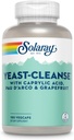 Levadura Solaray-Cleanse - 180 cápsulas vegetarianas