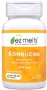 EZ Melts Dissolvable Sugar-Free Kombucha Tablets with SCOBY &amp; Apple Sider Vinegar, Gut Health Supplements for Men &amp; Women, Ginger Lemonade Flavor, 2-Month Supply - 1 Pack