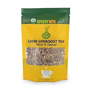 Liver Detox Tea ← USDA Organic (4 oz) by SpeedyVite - Cleanses, Supports Liver, Gallbladder Health with Dandelion Leaf, Fennel, Ginger y más
