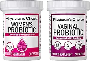 Physician's CHOICE Feminine Power Duo Bundle - Vaginal Probiotic + Womens Probiotic