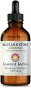Dr. Clark Store White Iodine (Nascent Iodine) – 4 Fl Oz, soporta la salud tiroidea &amp; sistema inmunológico