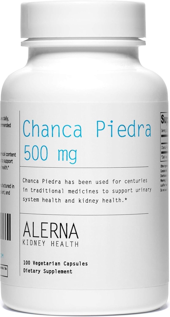 Chanca Piedra 500 mg - Crosher de Piedra de Riñón, Dissolver, Gallbladder Support Suplemento - 100 cápsulas vegetarianas (Pack of 1)