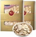 2 Cajas de American Wisconsin Ginseng Slices - Mejora de la energía, el rendimiento, " Salud mental para hombres " . Total 8 Oz.