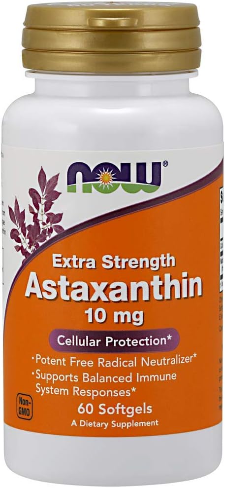 AHORA Alimentos Astaxanthin 10 mg Softgels, 60 Softgel
