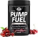 PMD Sports Pump Fuel Ultra Insanity - Premium Pre Workout Powder &amp; Muscle Pump, Greater Focus, Endurance & Recovery, Premium Creatine, Arginine & Beta Alanine - Cherry Slush (30 Servings)