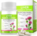 Liver Renew Cleanse Detox,Liver Cleanse Detox & Repair & Support |70 Capsules|Herbal Supplement for Liver Health| Milk Thistle Dandelion Root with 9 Herbal Minerals for Men & Women