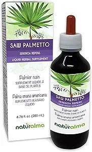 Naturalma Saw Palmetto (Serenoa repens or Sabal serrulata) Fruta Alcohol-Free Tintura - 6.76 fl oz Liquid Extract in Drops - Herbal Supplement - Vegan