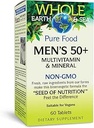 Factores naturales, Hombres 50+ Multivitamínico &amp; Mineral, 1 Servidor Contiene Equivalente a 1⁄2 libras de verduras, 60 Cuenta (Pack of 1)