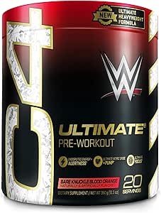 Cellucor C4 Ultimate Pre Workout Powder Bare Blood Orange - Sugar Free Preworkout Energy Supplement for Men &amp; Women - 300mg Caffeine + 3.2g Beta Alanine + 2 Patented Creatines - 20 Servings