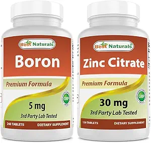 Borón 5 mg " Citrato de zinc 30 mg