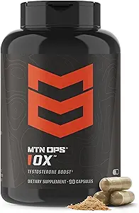 MTN OPS Ox Testosterone Booster, Testosterone Suplemento para Hombres Blend con Tribulus Terrestris &amp; Adrenal Support Blend con Maca Root Capsules, 30 Servimientos