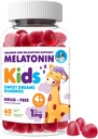 Dr.Moritz Melatonin Gummies for Kids &amp; Adults (Ages 4+) – Natural Berry Flavor, Gentle Sleep Aid &amp; Nighttime Support, Natural Kids Sleep Aid Gummies, 60 Condes
