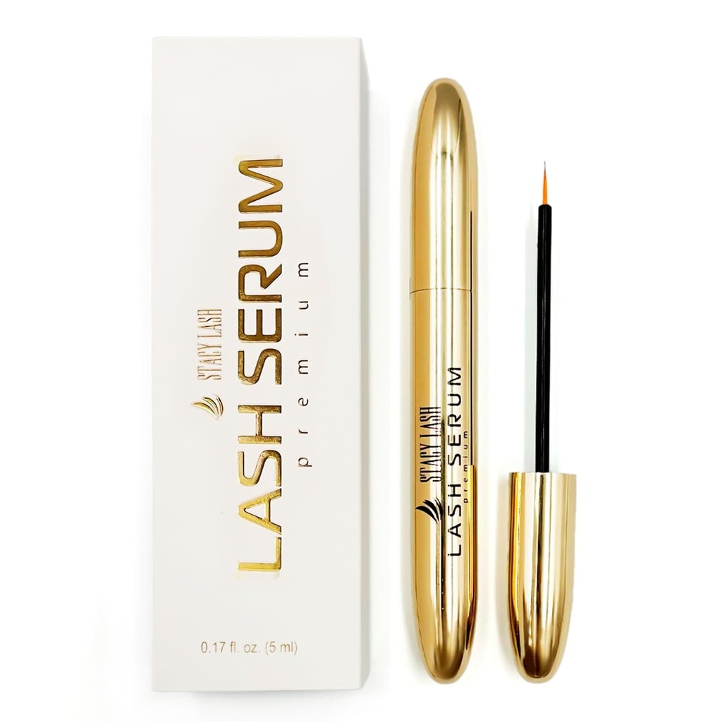 Stacy Lash Growth Serum (0.17fl.oz / 5ml) | Eyebrow & Eyelash Enhancing Serum for Natural Lashes & Brows