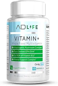 Proyecto AD Vitamin+ Multivitamina Multimineral Suplemento completo Antioxidante, Energía y Apoyo Inmunitario. (60 Serviciones)