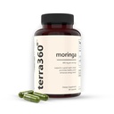 Moringa Capsules 800 mg - 60 cápsulas, Moringa Pure Capsules, Potente Superalimento Verde, Gratuito, No Gluten, Energía, Skin, Immune & Gut Health, Made in The USA