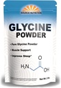 Glycine Powder (2 lbs) - Promueve el descanso, la energía muscular y la fuerza, la memoria y el apoyo de la cognición (tapa real)