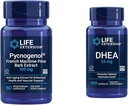 Extensión de la vida Pine Marítimo francés Extracto con DHEA Hormon Balance - 60 cápsulas Pycnogenol &amp; 100 cápsulas DHEA 25mg