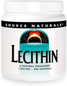 Fuente Naturals Lecithin 1200 mg, Un emulsionante natural - 500 Softgels