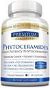 Fitoceramides 350mg de 100% Wheat -Vitamin A, C, E y D3 - Esquía de envejecimiento inversa, Reponer la humedad &amp; Reparación Skin - 100% Puro Natural - 30 cápsulas - Vegan Friendly
