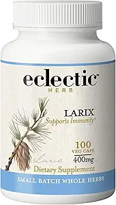 Instituto Ecléctico Raw Freeze-Dried Non-GMO Larix Capsules ← Immune, Respiratory y Ear Support Ø 100 CT (400 mg)