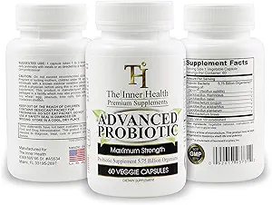 Probióticos avanzados para hombres y mujeres para apoyar el sistema sano Gut &amp; Immune; 5.75 Organismos de billón; Bacillus Subtilis Lactobacillus Rhamnosus Acidophilus Probiótico L. Casei y Más