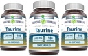 Amazing Fórmulas Taurine Amino Acid Suplemento Silencio 1000 Mg Por Serving  durable 100 Capsules ¦ Non-GMO Silencio Gluten-Free TEN Made in USA ← Pack of 3