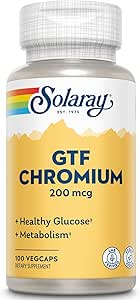 Solaray GTF Chromium Capsules, 200mcg, 100 Conde