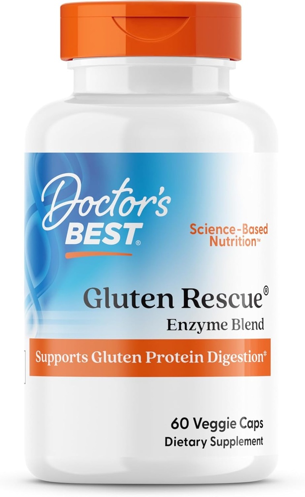 El mejor rescate del médico con Glutalytic, No GMO, Vegan, 60 Conde (Pack of 1)