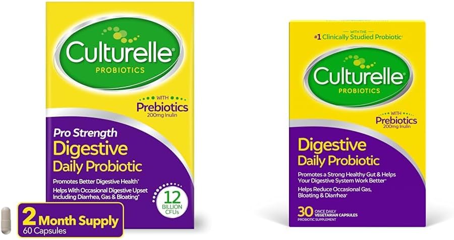 Culturalle Pro Strength Salud Digestiva Probiótica Digestiva Digestiva Digestiva Digestiva Digestiva Digestiva diaria 60 Conteo