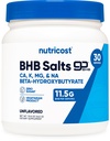 Nutricost Keto BHB Ketones Exógenos 4-en-1 (30 Servings) 12g Beta-Hydroxybutyrate (BHB) Por Serving, (Unflavored) - Ketone Salts