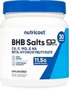 Nutricost Keto BHB Ketones Exógenos 4-en-1 (30 Servings) 12g Beta-Hydroxybutyrate (BHB) Por Serving, (Unflavored) - Ketone Salts