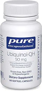 Encapsulaciones puras Ubiquinol-QH 50 mg ← Forma activa de CoQ10 para apoyar la salud inmune, la energía celular y la salud cardiovascular*