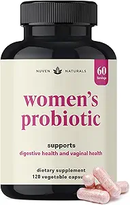 Probiótico de 3 en-1 Mujeres - 60 Serviciones - 12 Strains Únicos, Prebióticos, D-Mannose, " Arándano para la Salud Digestiva, Salud Vaginal " Apoyo Inmunitario - Prebióticos y Probióticos para Mujeres