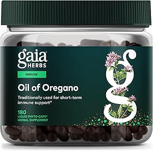 Gaia Herbs Oil of Oregano - Immune & Antioxidant Support Supplement - with Oregano Oil, Carvacrol & Thymol* - 180 Vegan Liquid Phyto-Capsules (90-Day Supply)